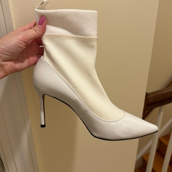 I want choo sock Jimmy Choo Brandon white heels - Picture 8 of 10